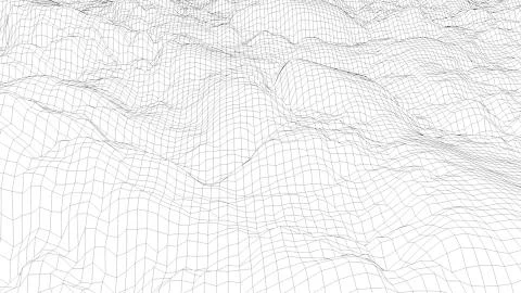 Computer generated a checkered texture. 3D rendering of a wave retro background. Illustrazione stock