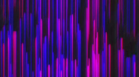 Computer generated chromatic aberration bands. Pixel multi-colored noise. 3d Illustrazione stock