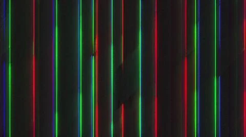 Computer generated chromatic aberration bands. Pixel multi-colored noise. 3d Stock Illustration