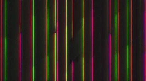Computer generated chromatic aberration bands. Pixel multi-colored noise. 3d Illustrazione stock