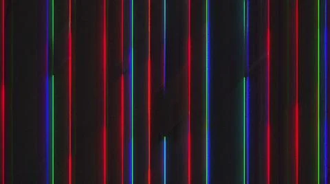 Computer generated chromatic aberration bands. Pixel multi-colored noise. 3d Illustrazione stock