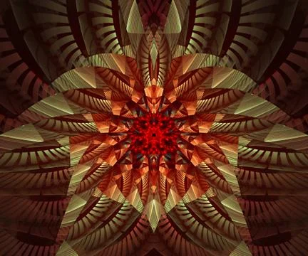 Computer generated colorful fractal artwork Illustrazione stock