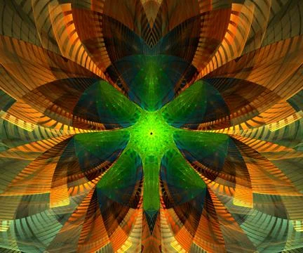 Computer generated colorful fractal artwork Illustrazione stock