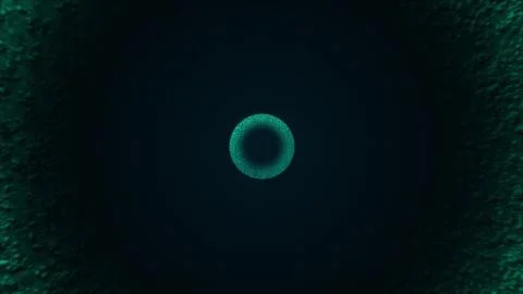 Computer generated concentric colorful circles. 3d rendering of abstract Illustrazione stock