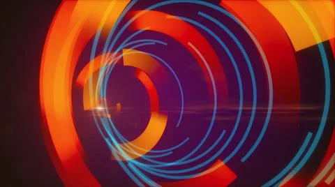 Computer generated digital futuristic HUD for tech interfaces. 3d rendering of 스톡 일러스트