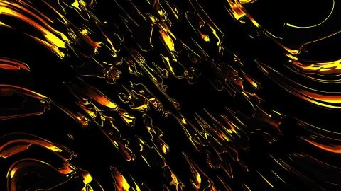 Computer generated the effect of flying water sprays. 3d rendering virtual Illustrazione stock