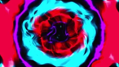 Computer generated fire circle with smooth color transitions. 3D rendering of Stock-Illustration
