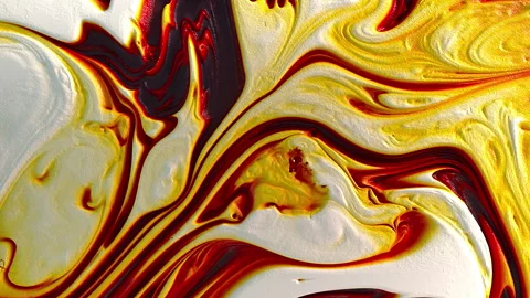 Computer generated flow and fusion of paint. 3d rendering of frothy background Stock Footage 149898953