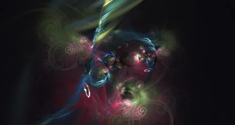 Computer generated fractal abstract background Stockillustratie