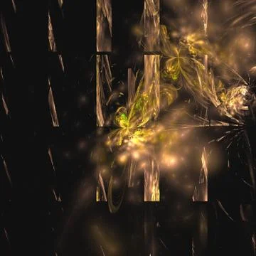 Computer generated fractal abstract background イラスト素材