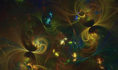 Computer generated fractal abstract background Stockillustratie