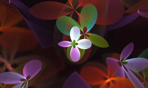 Computer generated fractal abstract background Stock Illustration