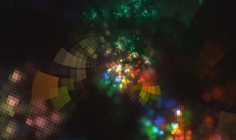 Computer generated fractal abstract background Stock Illustration