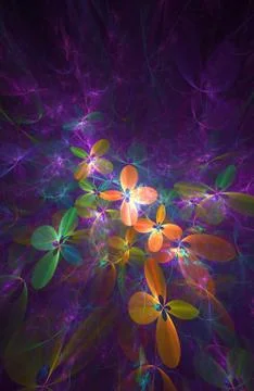 Computer generated fractal abstract background Stockillustratie