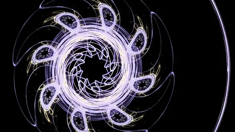 Computer generated fractal artwork for creative design, art and entertainment Stock Footage 80437245