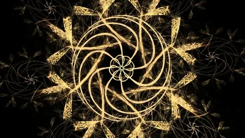 Computer generated fractal artwork for creative design and art Stock Footage 81017052