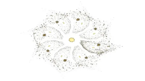 Computer generated fractal artwork for creative design and art Stock Footage 95689183