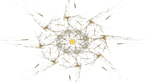 Computer generated fractal artwork for creative design and art Stock Footage 95691839