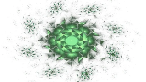 Computer Generated Fractal Artwork For Creative Design, Art And Entertainment Video stock 96069039