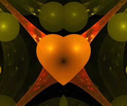 Computer generated fractal artwork Illustrazione stock