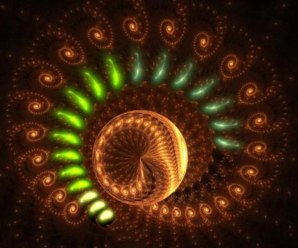 Computer generated fractal artwork Stock Illustration