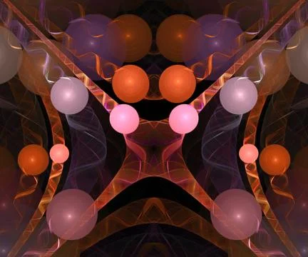 Computer generated fractal artwork Illustrazione stock