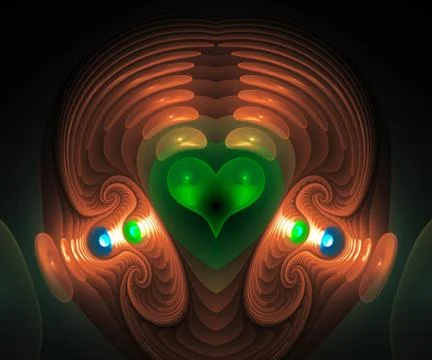 Computer generated fractal artwork Illustrazione stock