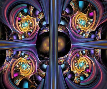 Computer generated fractal artwork Stock Illustration