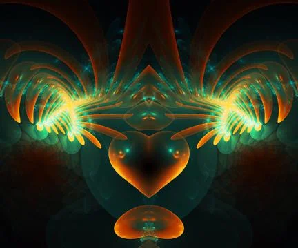 Computer generated fractal artwork Stock Illustration