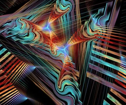 Computer generated fractal artwork Stock Illustration
