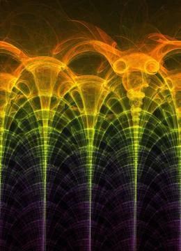 Computer generated fractal artwork Illustrazione stock