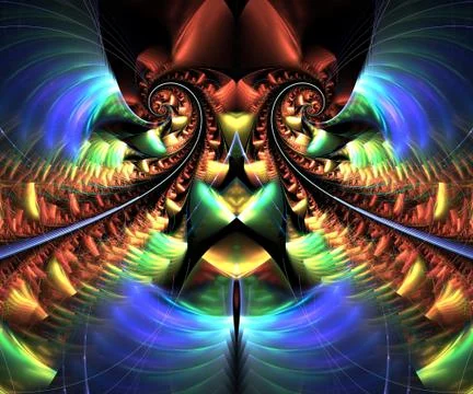 Computer generated fractal artwork Illustrazione stock