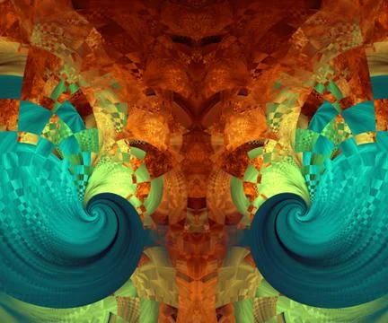 Computer generated fractal artwork Illustrazione stock