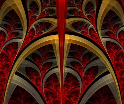 Computer generated fractal artwork Stock Illustration