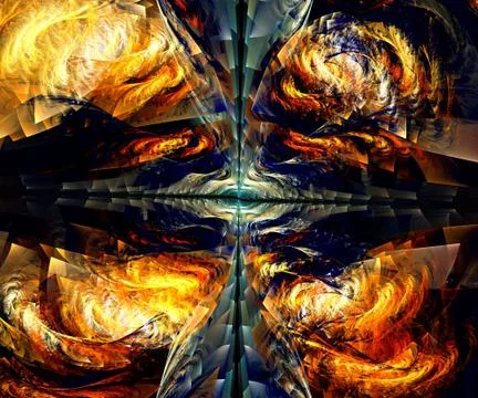 Computer generated fractal artwork Stock Illustration