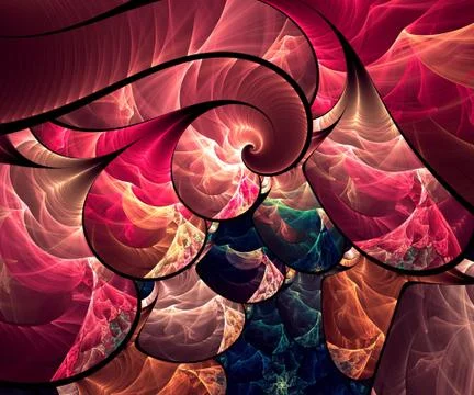 Computer generated fractal artwork Stock Illustration