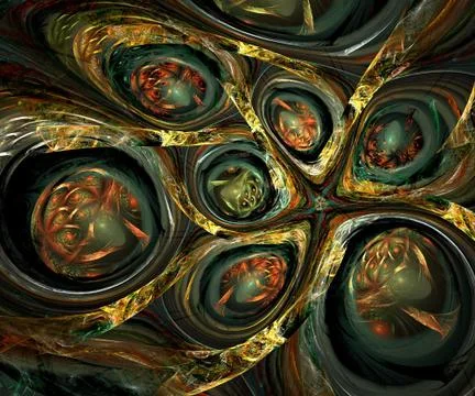 Computer generated fractal artwork Stock Illustration