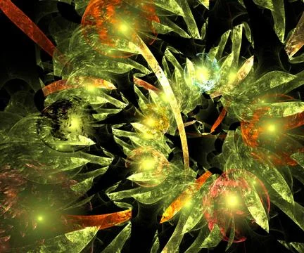 Computer generated fractal artwork Illustrazione stock