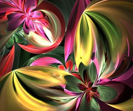 Computer generated fractal artwork Stock Illustration