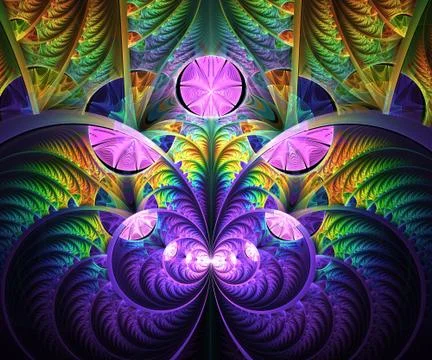 Computer generated fractal artwork Stock Illustration