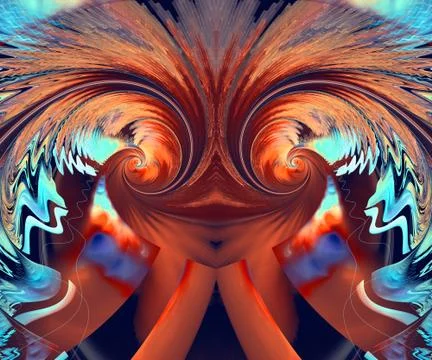 Computer generated fractal artwork Stock Illustration