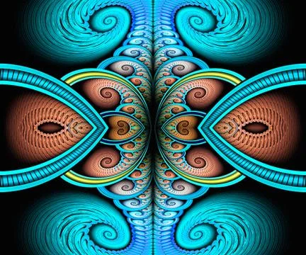 Computer generated fractal artwork Stock Illustration