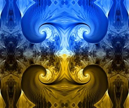 Computer generated fractal artwork Illustrazione stock