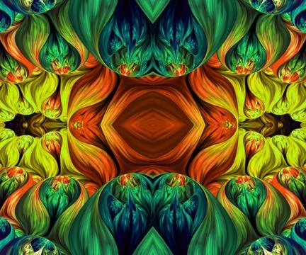 Computer generated fractal artwork Illustrazione stock