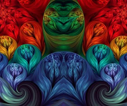 Computer generated fractal artwork Stock Illustration