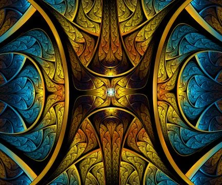 Computer generated fractal artwork Stock Illustration