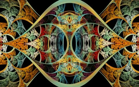 Computer generated fractal artwork Stock Illustration