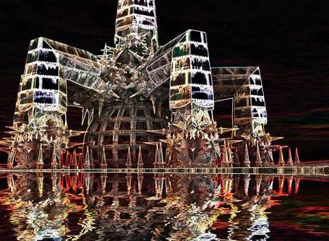 Computer generated fractal artwork Stock Illustration