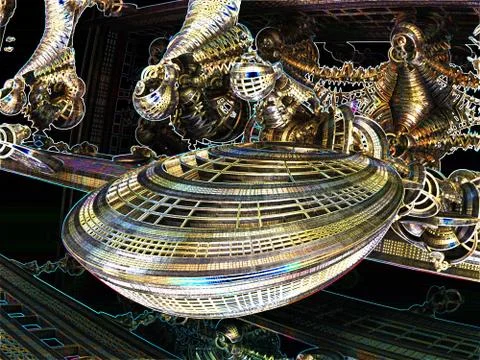 Computer generated fractal artwork Illustrazione stock