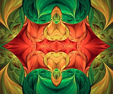 Computer generated fractal artwork Illustrazione stock